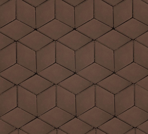 Плитка тротуарная ArtStein Ромб коричневый,ТП Б.5.Ф.6  250*150*60мм